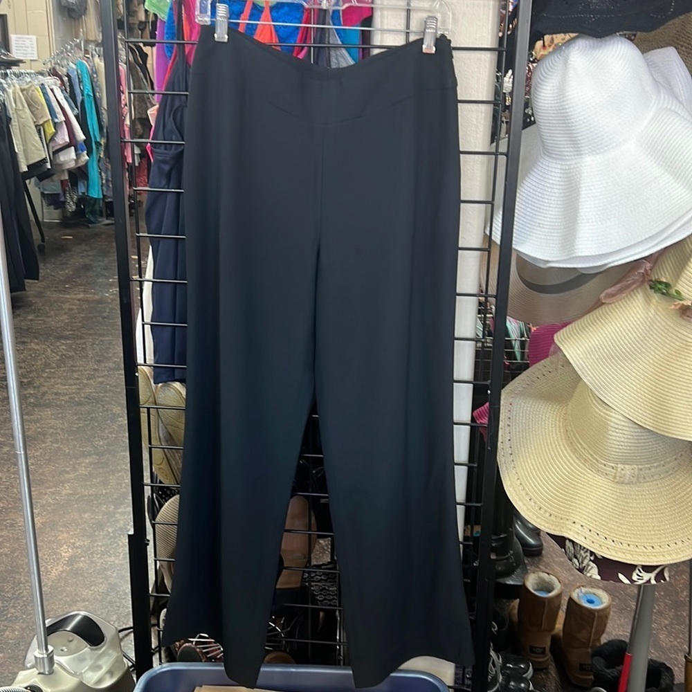 Akris Black Wide Leg Dress Pants Size 8